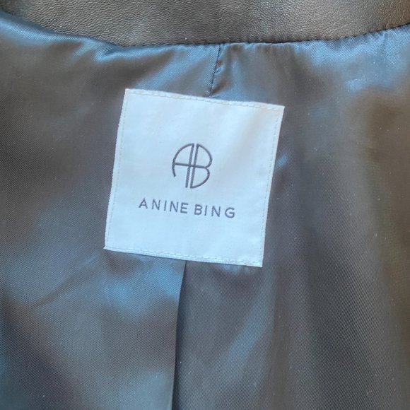 ANINE BING EVENING LEATHER BLAZER | SIZE XS - Picture 9 of 12